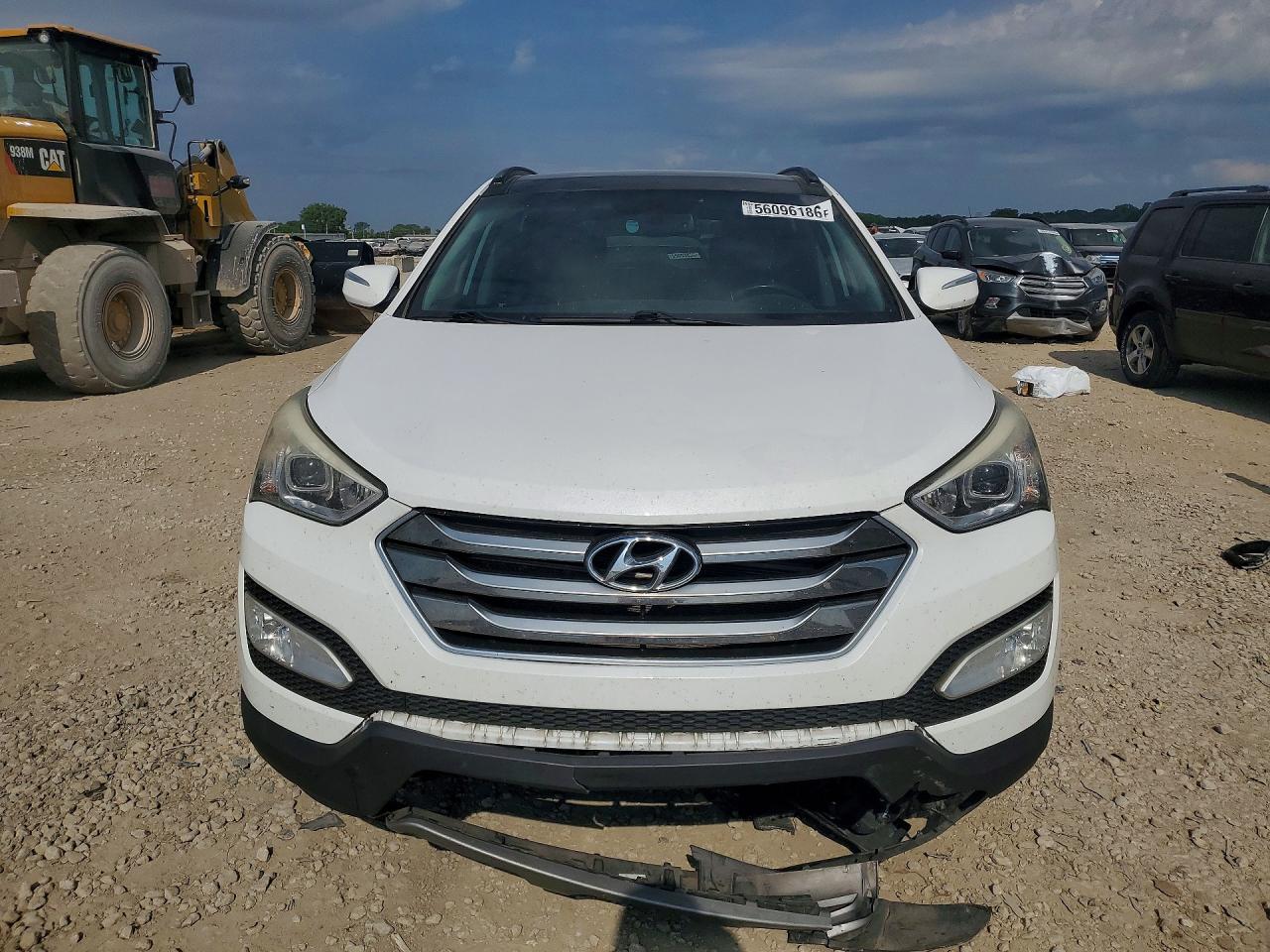 2016 Hyundai Santa Fe VIN 5XYZU3LB2GG355394 COPART salvage auction — Front End, KS - CERT OF TITLE-SALVAGE, sold $3,050 on 2026-07-07 (photo 5)