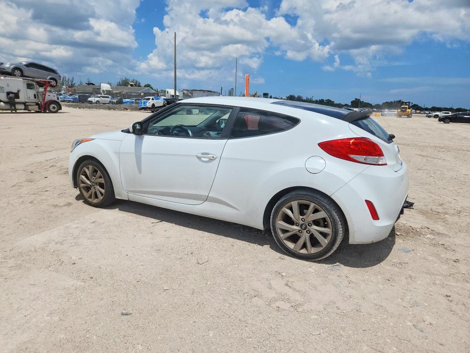 2017 Hyundai Veloster VIN KMHTC6AD8HU310759 COPART salvage auction — MINOR DENT/SCRATCHES, Fl - Certificate Of Title (P), sold $1,500 on 2026-07-09 (photo 2)