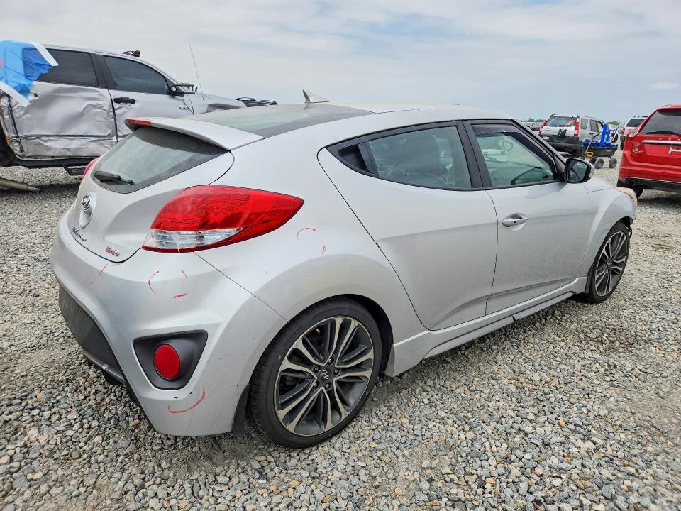 2016 Hyundai Veloster VIN KMHTC6AE5GU273032 COPART salvage auction — FRONT END, Co - Public - Salvage Title, sold $475 on 2026-07-09 (photo 3)