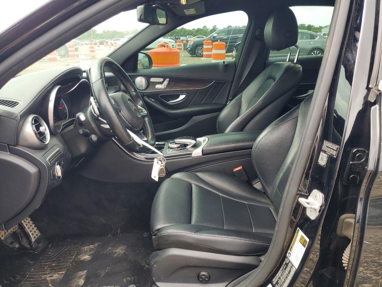2015 Mercedes-Benz C-Class VIN 55SWF6GB1FU001816 COPART salvage auction — Rear End, TX - CERTIFICATE OF TITLE (P), sold $6,600 on 2026-07-02 (photo 7)