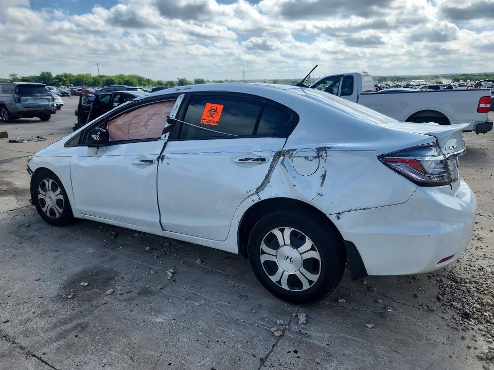 2013 Honda Civic VIN 19XFB4F32DE002861 COPART salvage auction — ROLLOVER, Tx - Salvage Vehicle Title, sold $625 on 2026-07-02 (photo 2)
