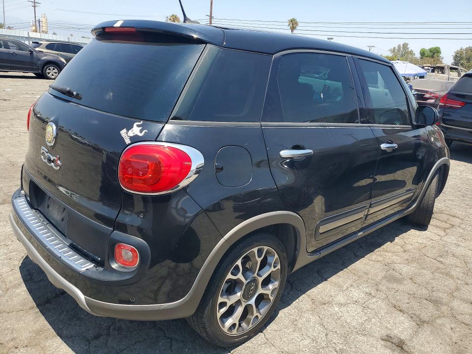 2014 Fiat 500l VIN ZFBCFADH8EZ005857 COPART salvage auction — VANDALISM, Ca - Salvage Certificate, sold $825 on 2026-08-13 (photo 3)