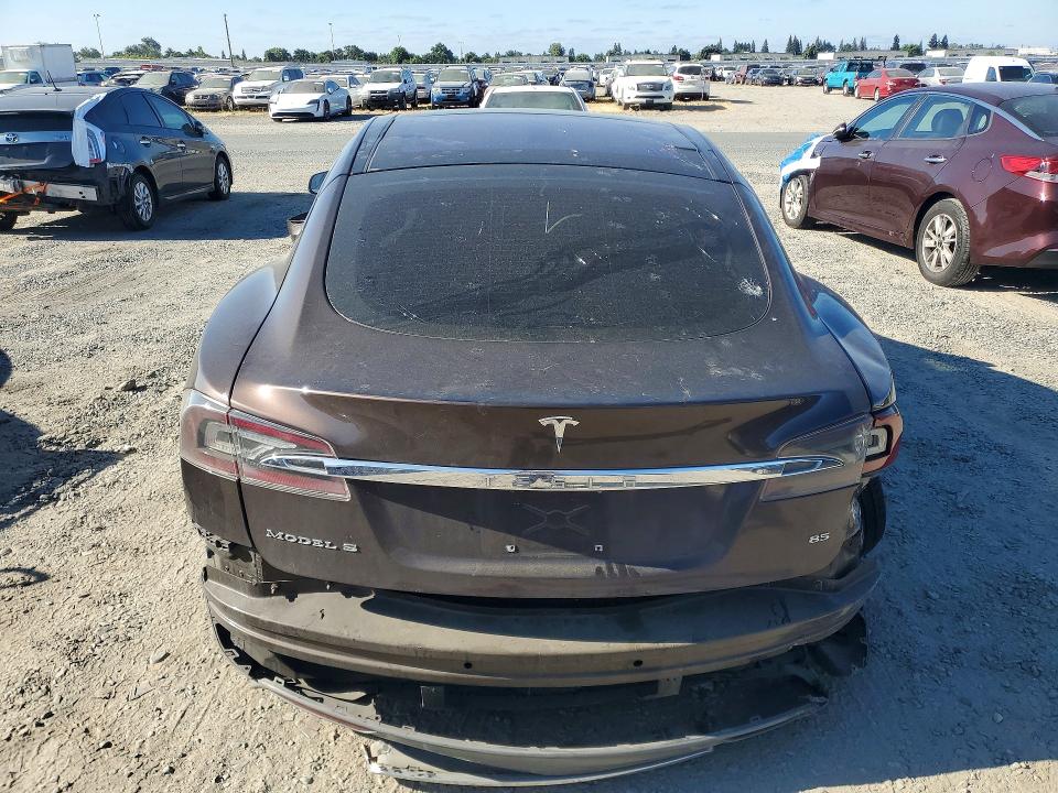 2013 Tesla Model s VIN 5YJSA1CN1DFP27464 COPART salvage auction — REAR END, Ca - Salvage Certificate, sold $2,750 on 2026-07-14 (photo 6)