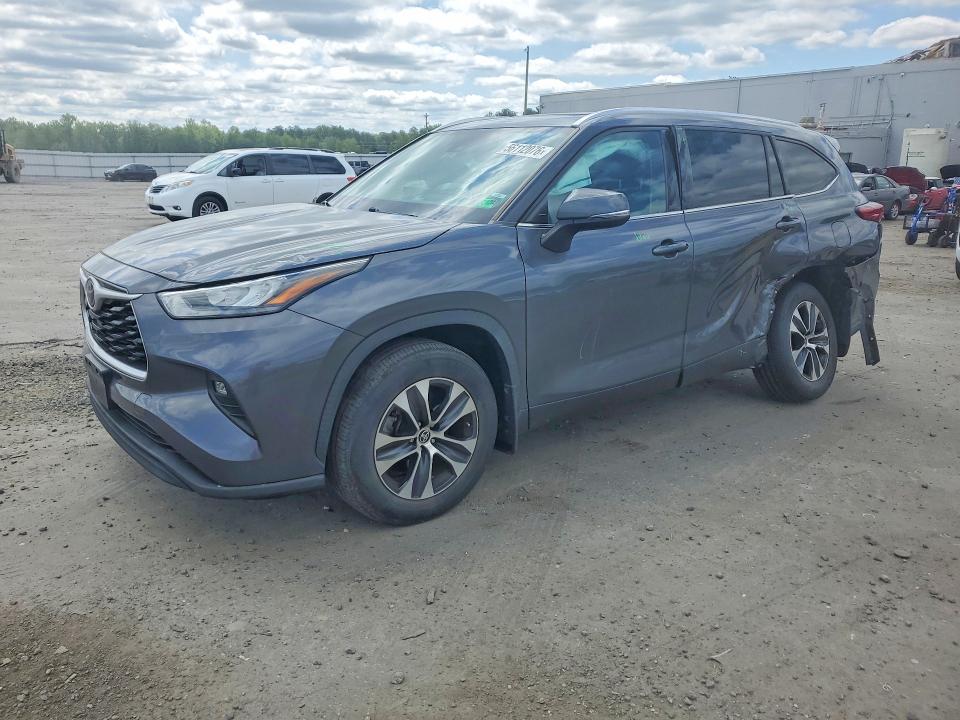 2020 Toyota Highlander VIN 5TDHZRBH5LS016082 COPART salvage auction — REAR END, Va - Cert Of Title - Salvage, sold $14,000 on 2026-07-15 (photo 1)