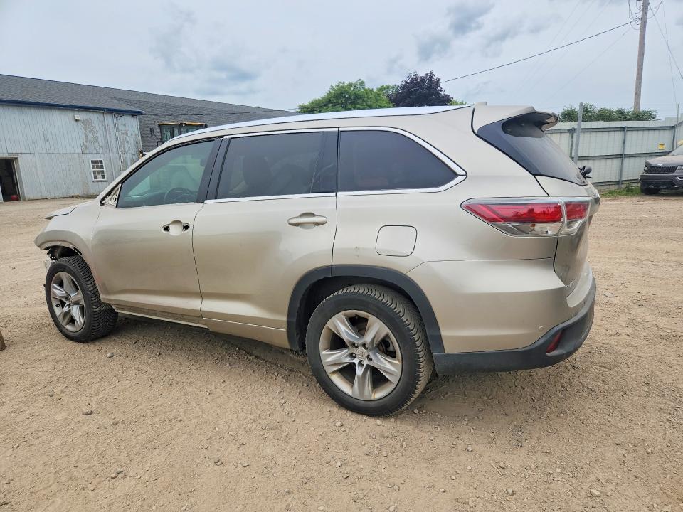 2014 Toyota Highlander VIN 5TDYKRFH6ES031126 COPART salvage auction — FRONT END, Salvage Title, sold $250 on 2026-07-29 (photo 2)