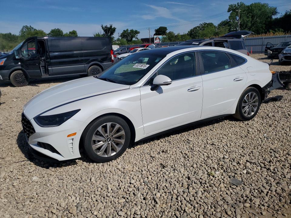 2021 Hyundai Sonata VIN 5NPEH4J28MH095826 COPART salvage auction — REAR END, Il - Salvage Certificate, sold $9,500 on 2026-07-08 (photo 1)