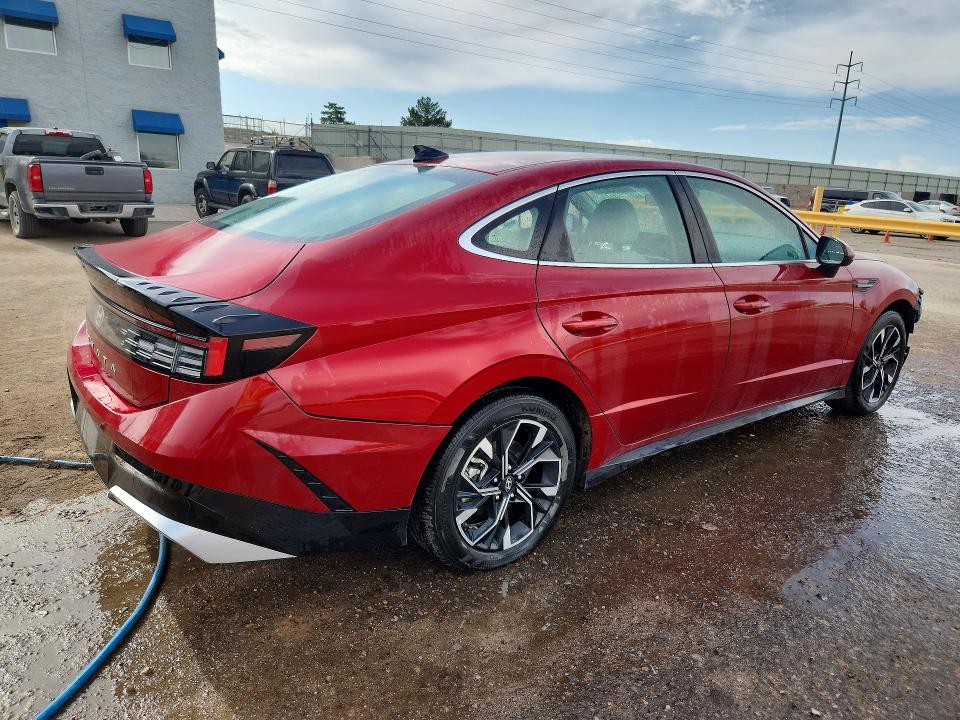 2025 Hyundai Sonata VIN KMHL64JA5SA479924 COPART salvage auction — FRONT END, Az - Cert Of Title - Salvage, sold $6,600 on 2026-07-13 (photo 3)