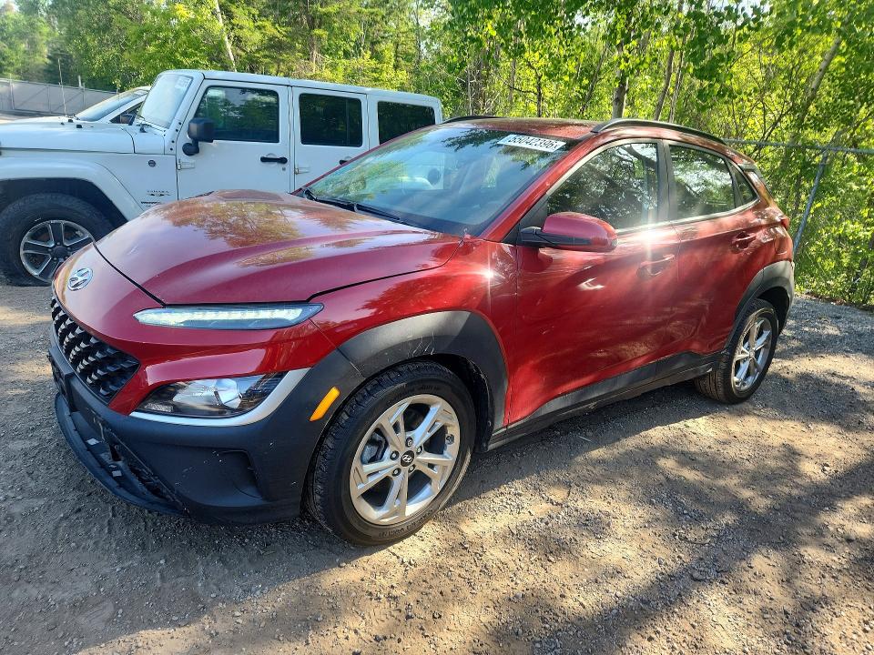 2023 Hyundai Kona VIN KM8K2CAB0PU933383 COPART salvage auction — FRONT END, On - Permit Salvage, sold $200 on 2026-07-28 (photo 1)