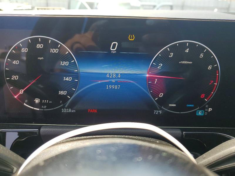 2025 Mercedes-benz Gla-klasse VIN W1N4N4GB3SJ738091 COPART salvage auction — REAR END, Ca - Salvage Certificate, sold $11,900 on 2026-08-03 (photo 9)