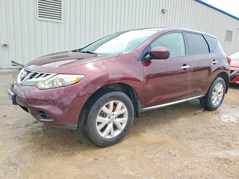 2014 Nissan Murano VIN JN8AZ1MUXEW410598 COPART salvage auction — MINOR DENT/SCRATCHES, TX - CERTIFICATE OF TITLE, sold $425 on 2026-07-27 (photo 1)