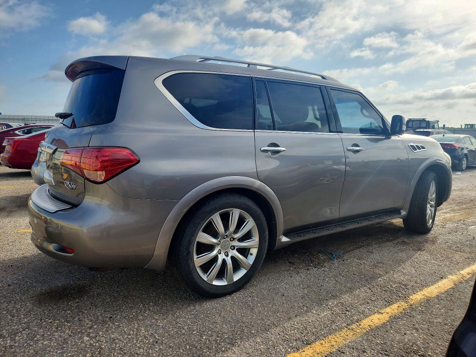 2013 Infiniti Qx56 VIN JN8AZ2NFXD9531411 COPART salvage auction — WATER/FLOOD, Ks - Certificate Of Title, sold $900 on 2026-07-22 (photo 3)