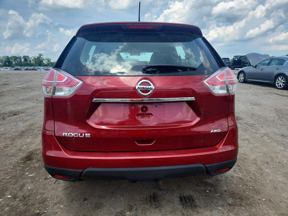 2015 Nissan Rogue VIN KNMAT2MV5FP527514 COPART salvage auction — FRONT END, Va - Cert Of Title - Salvage, sold $1,050 on 2026-07-15 (photo 6)