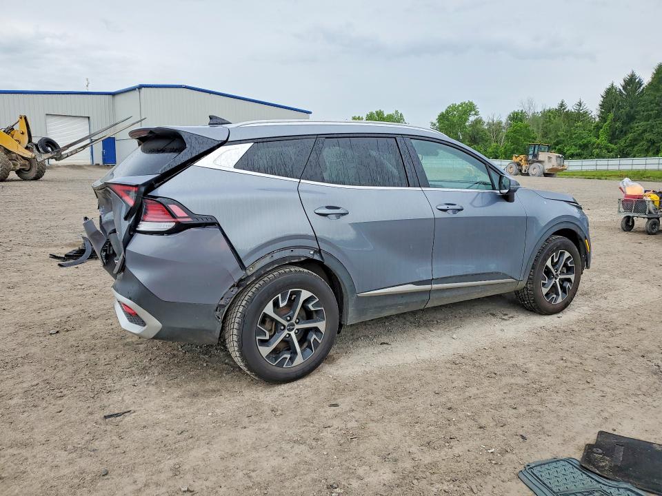 2025 Kia Sportage VIN 5XYK3CDF7SG277130 COPART salvage auction — REAR END, Ny - Mv-907A Salvage Certificate, sold $225 on 2026-07-27 (photo 3)