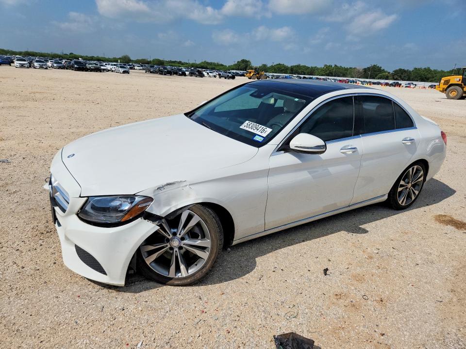 2017 Mercedes-benz C class VIN 55SWF4JB5HU189451 COPART salvage auction — FRONT END, Tx - Certificate Of Title, sold $3,000 on 2026-07-09 (photo 1)