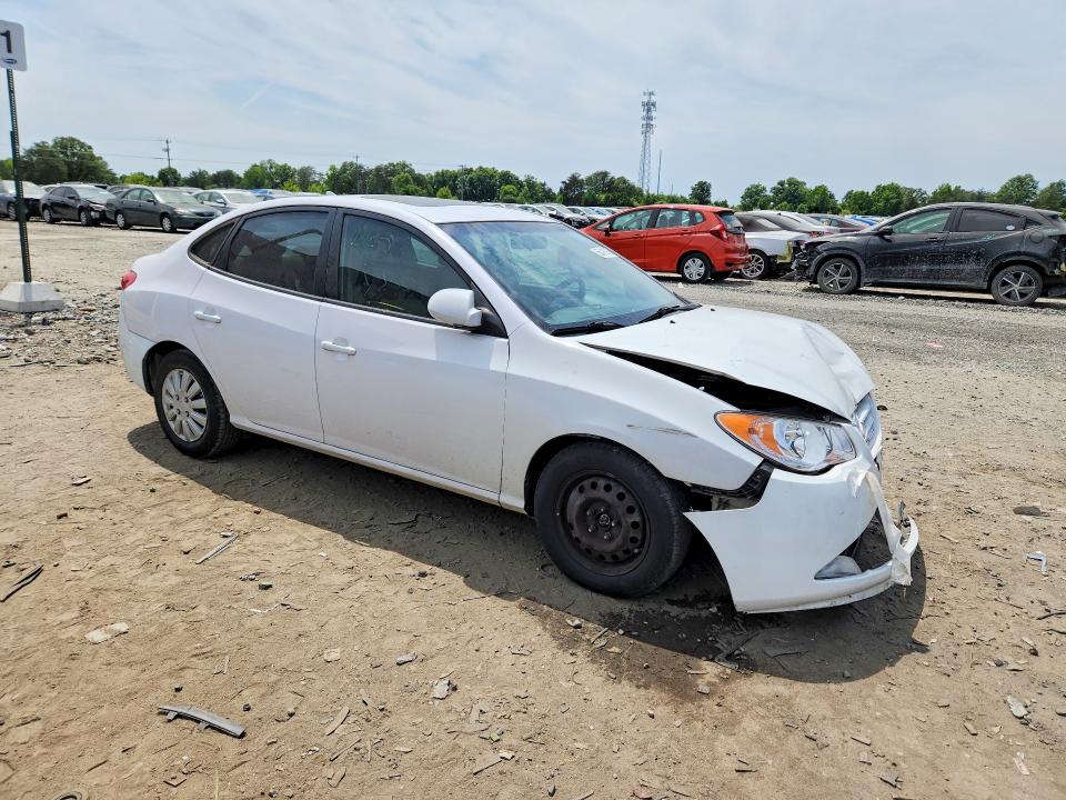 2010 Hyundai Elantra VIN KMHDU4AD7AU083947 COPART salvage auction — FRONT END, Va - Cert Of Title - Salvage, sold $325 on 2026-07-22 (photo 4)