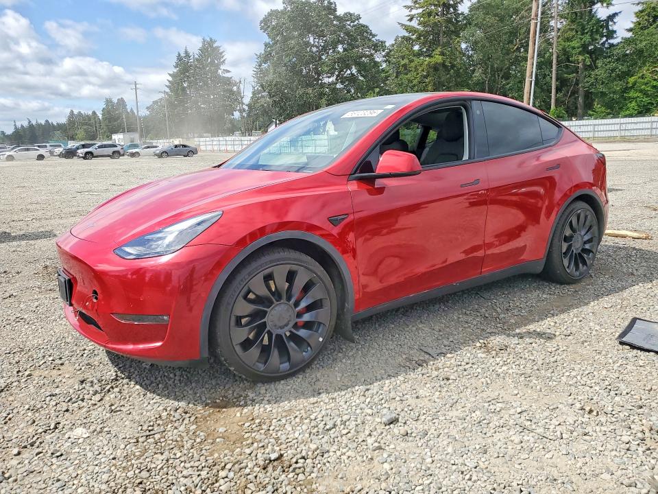 2022 Tesla VIN 7SAYGDEF8NF464247 COPART salvage auction — REAR END, Wa - Bill Of Sale, sold $13,300 on 2026-07-07 (photo 1)