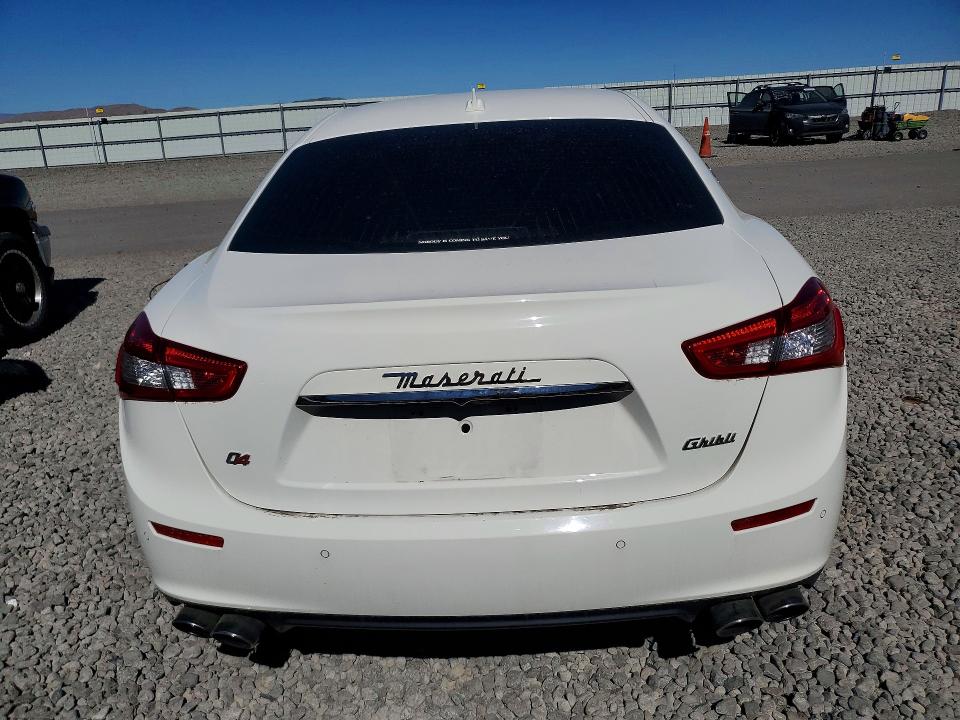 2015 Maserati Ghibli VIN ZAM57RTA5F1131563 COPART salvage auction — FRONT END, Nv - Salvage Title, sold $325 on 2026-07-30 (photo 6)