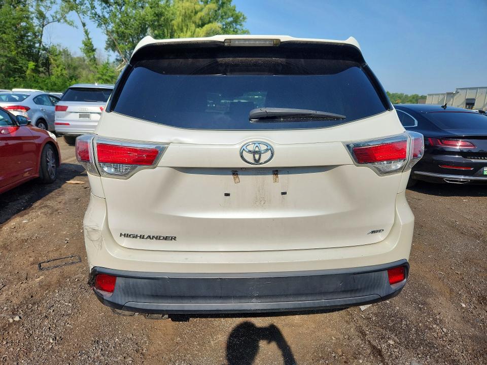 2016 Toyota Highlander VIN 5TDBKRFHXGS265391 COPART salvage auction — SIDE, Ct - Cert Of Title-Salvage, sold $3,850 on 2026-07-17 (photo 6)