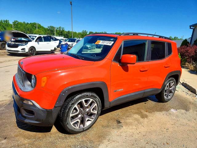 2016 Jeep Renegade VIN ZACCJABT1GPC60998 COPART salvage auction — WATER/FLOOD, Ky - Cert Of Title-Salvage Water, sold $1,700 on 2026-08-20 (photo 1)