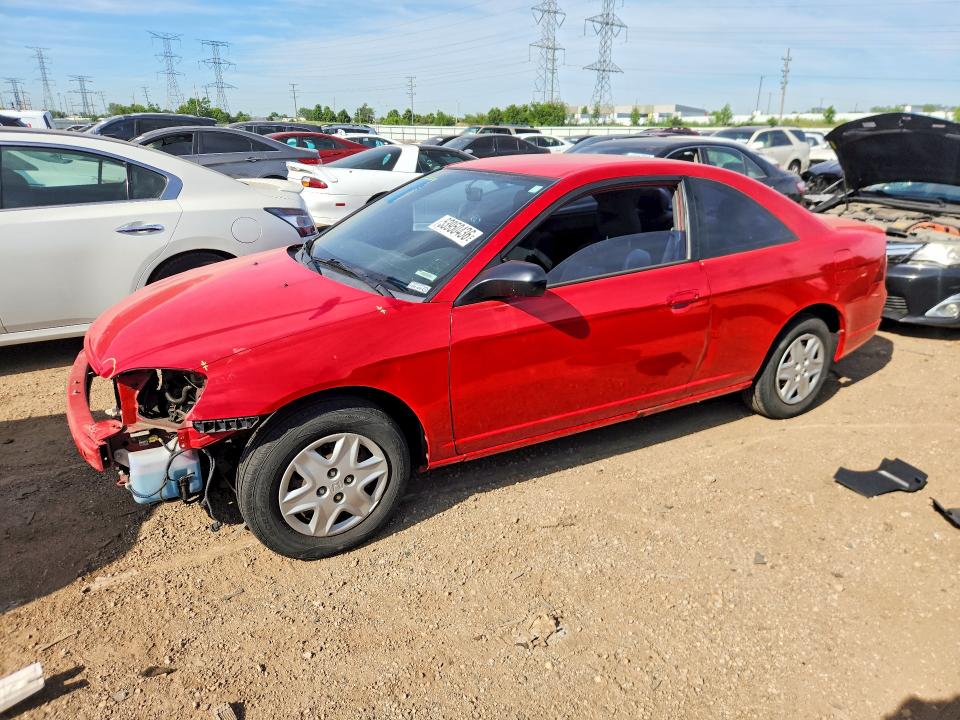 2003 Honda Civic VIN 1HGEM22573L006137 COPART salvage auction — FRONT END, Il - Salvage Certificate, sold $275 on 2026-07-09 (photo 1)