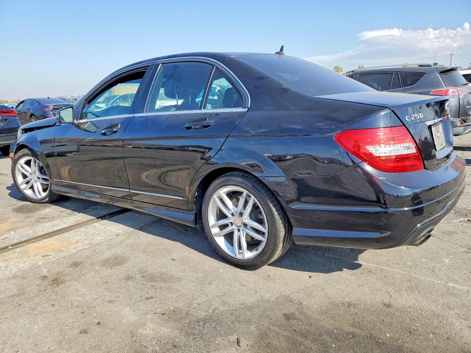 2013 Mercedes-benz C-klasse VIN WDDGF4HB9DR293625 COPART salvage auction — FRONT END, Ca - Salvage Certificate, sold $550 on 2026-07-09 (photo 2)
