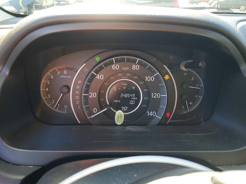 2012 Honda Cr-v VIN JHLRM3H77CC004633 COPART salvage auction — SIDE, Ca - Salvage Certificate, sold $1,050 on 2026-07-22 (photo 9)