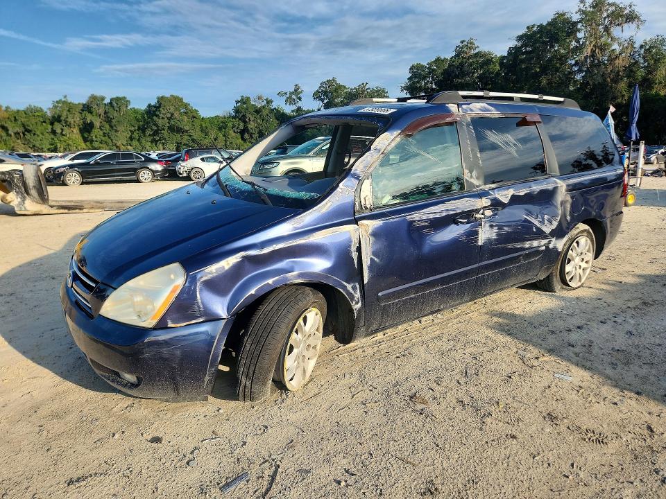 2008 Kia SEDONA VIN KNDMB233386214745 COPART salvage auction — SIDE, FL - CERT OF TITLE SLVG REBUILDABLE, sold $850 on 2026-07-14 (photo 1)