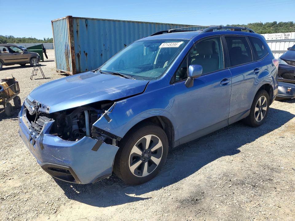2017 Subaru Forester VIN JF2SJAGC8HH495218 COPART salvage auction — FRONT END, Ca - Salvage Certificate, sold $1,900 on 2026-07-17 (photo 1)