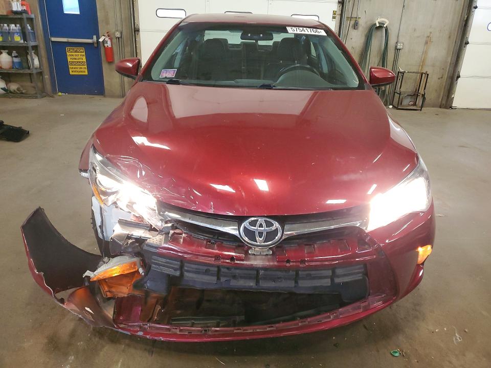2017 Toyota Camry VIN 4T1BF1FK9HU811074 COPART salvage auction — FRONT END, Mn - Cert Of Title-Salvage, sold $2,700 on 2026-07-02 (photo 5)