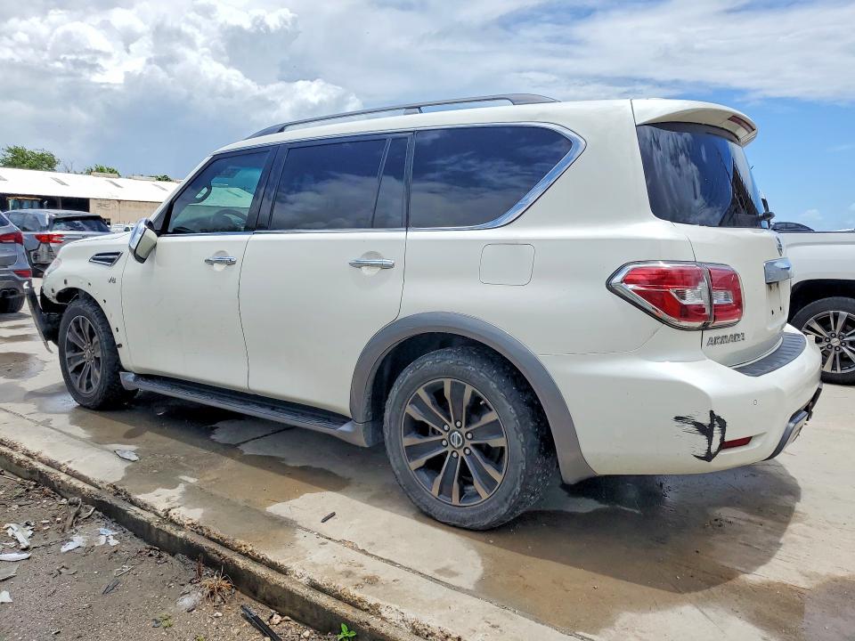 2017 Nissan Armada VIN JN8AY2NF4H9301369 COPART salvage auction — FRONT END, Tx - Salvage Vehicle Title, sold $250 on 2026-07-21 (photo 2)