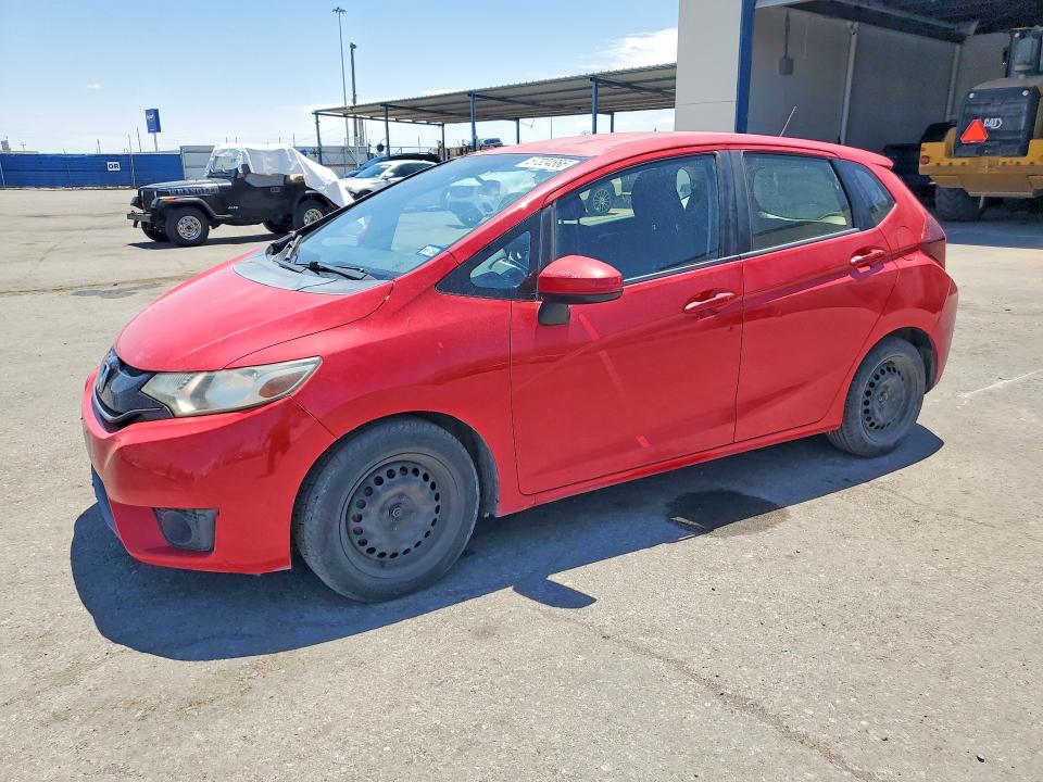 2016 Honda Fit VIN JHMGK5H53GX010401 COPART salvage auction — SIDE, TX - SALVAGE VEHICLE TITLE (P), sold $800 on 2026-07-17 (photo 1)