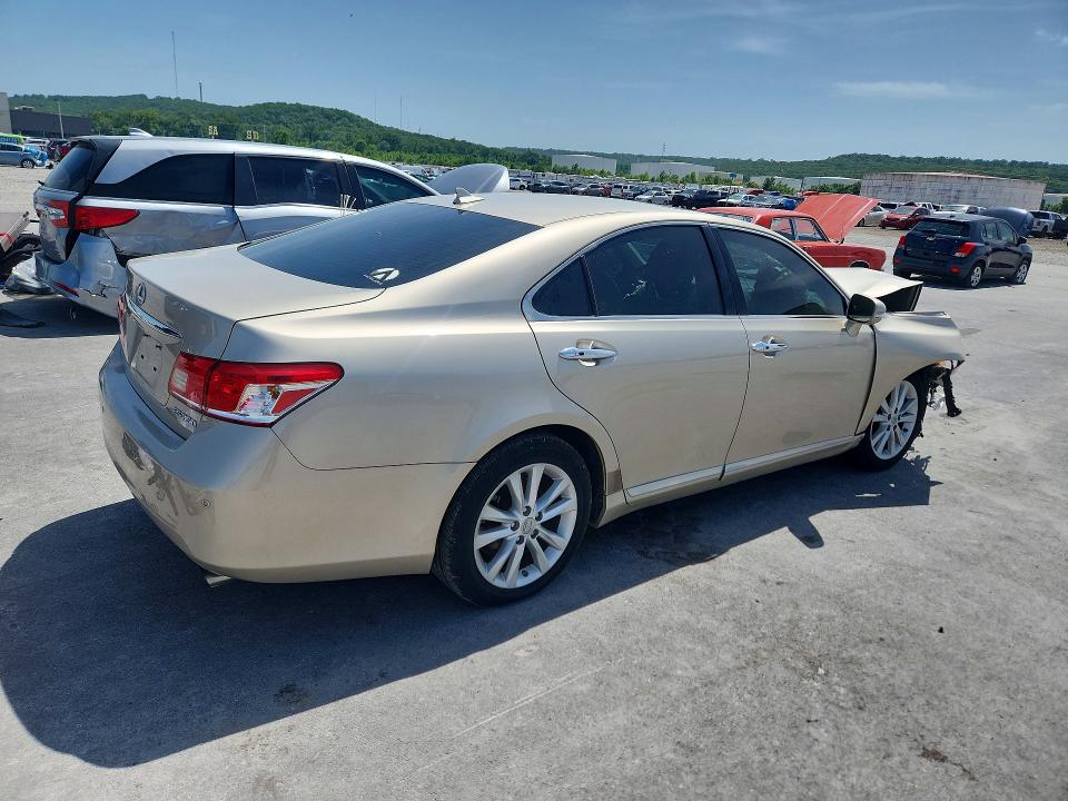 2012 Lexus ES VIN JTHBK1EG1C2499400 COPART salvage auction — FRONT END, Ok - Cert Of Title-Salvage, sold $800 on 2026-07-17 (photo 3)