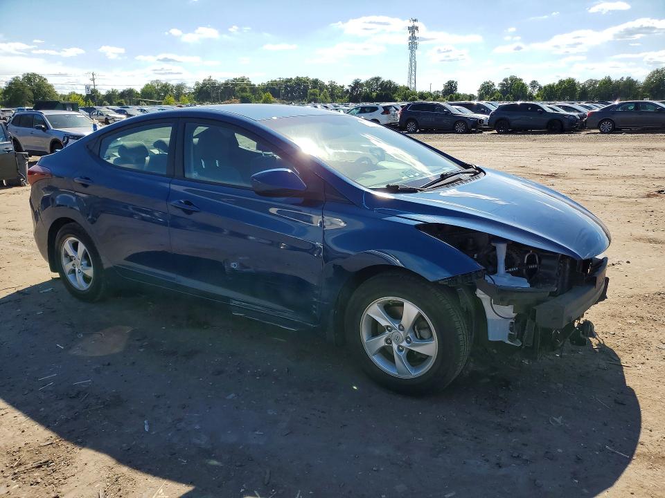 2015 Hyundai Elantra VIN KMHDH4AE8FU458815 COPART salvage auction — FRONT END, Va - Cert Of Title - Salvage, sold $1,350 on 2026-07-22 (photo 4)