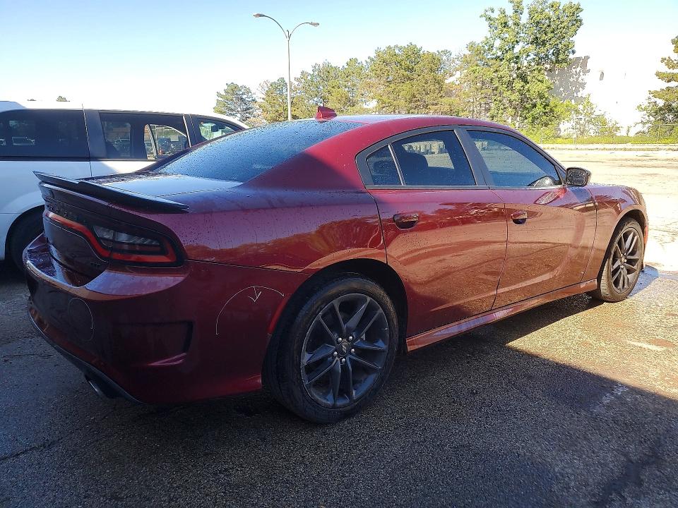 2022 Dodge Charger VIN 2C3CDXMG6NH241182 COPART salvage auction — REAR END, Il - Salvage Certificate, sold $6,800 on 2026-07-20 (photo 3)
