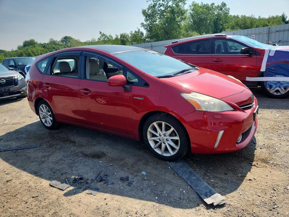 2012 Toyota Prius v VIN JTDZN3EU4C3042549 COPART salvage auction — SIDE, MA - CERT OF TITLE-RECONSTRCTD COLL, sold $125 on 2026-07-22 (photo 4)