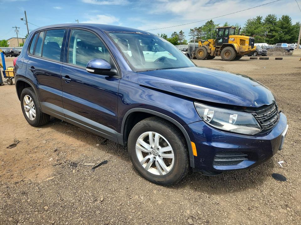 2012 Volkswagen Tiguan VIN WVGBV7AXXCW611178 COPART salvage auction — FRONT END, Ct - Cert Of Title-Salvage, sold $475 on 2026-07-14 (photo 4)