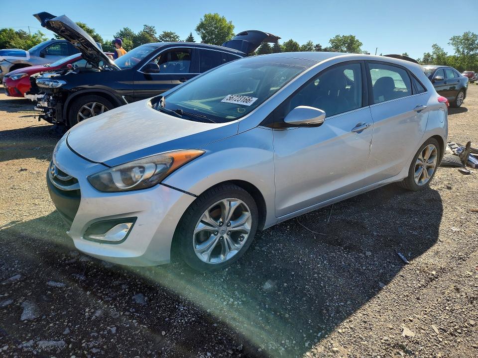 2013 Hyundai Elantra VIN KMHD35LE6DU120635 COPART salvage auction — FRONT END, Il - Salvage Certificate, sold $825 on 2026-07-14 (photo 1)