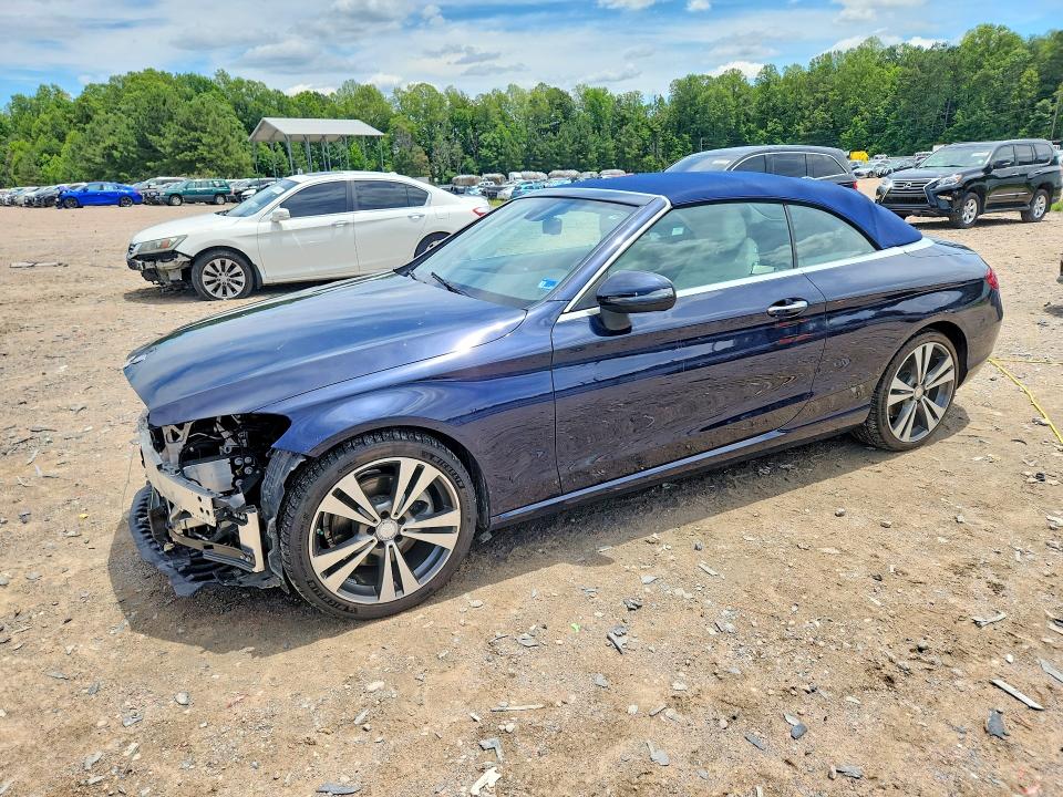 2017 Mercedes-benz C-klasse VIN WDDWK4JBXHF494863 COPART salvage auction — FRONT END, Va - Cert Of Title - Salvage, sold $7,500 on 2026-07-13 (photo 1)