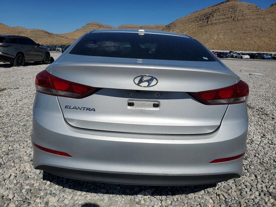 2018 Hyundai Elantra VIN KMHD84LF7JU525208 COPART salvage auction — FRONT END, Nv - Salvage Title, sold $925 on 2026-07-06 (photo 6)