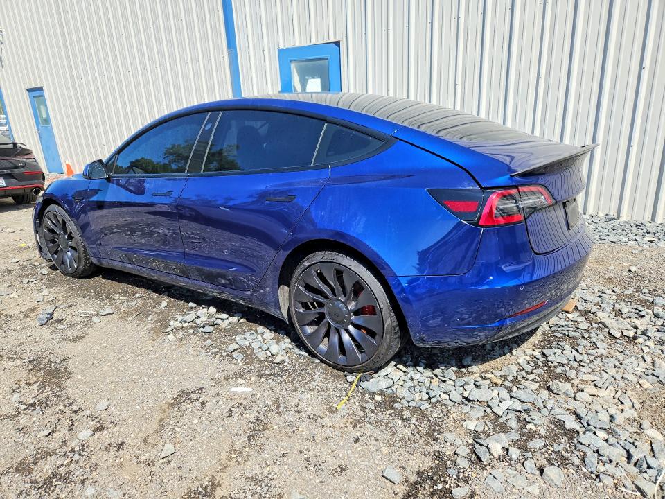 2022 Tesla Model 3 VIN 5YJ3E1EC6NF321735 COPART salvage auction — FRONT END, WV - CERTIFICATE OF TITLE, sold $12,900 on 2026-07-14 (photo 2)