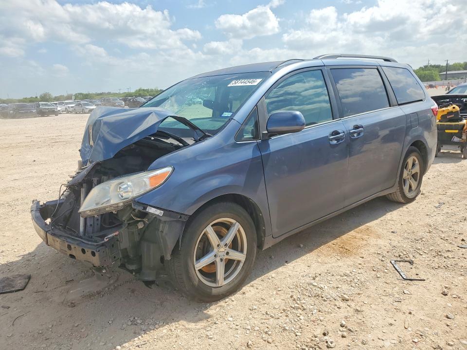 2016 Toyota VIN 5TDKK3DC7GS744694 COPART salvage auction — FRONT END, TX - SALVAGE VEHICLE TITLE, sold $875 on 2026-07-30 (photo 1)