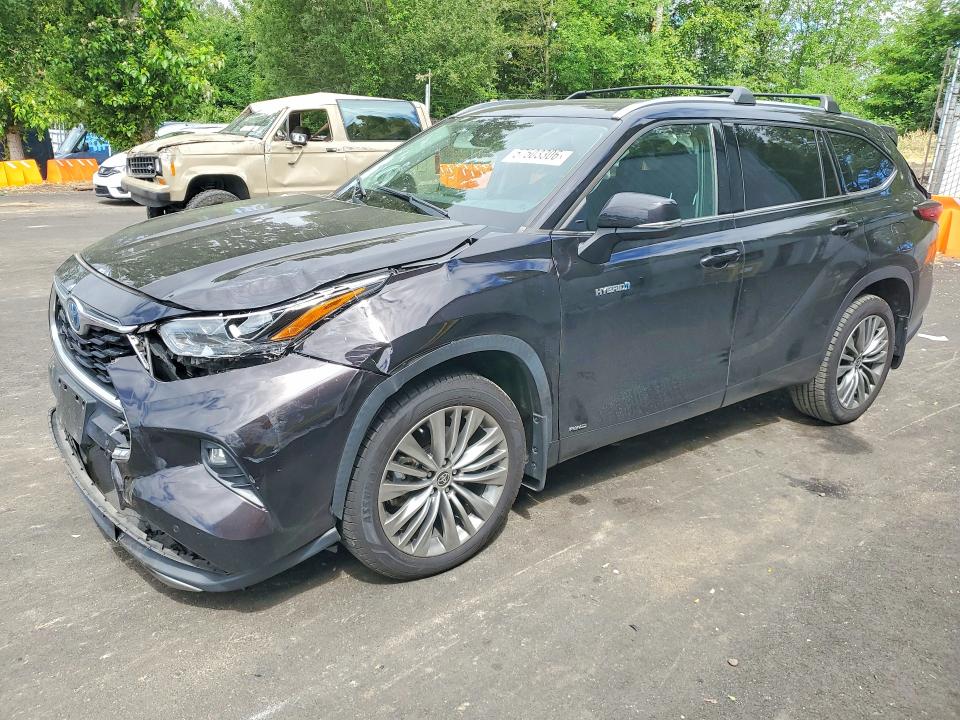 2021 Toyota VIN 5TDEBRCH3MS050741 COPART salvage auction — FRONT END, Or - Salvage Title Certificate, sold $18,700 on 2026-07-22 (photo 1)