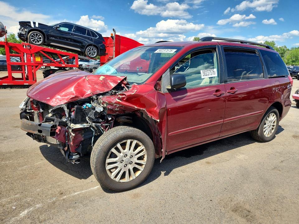 2010 Toyota Sienna VIN 5TDJK4CC5AS029522 COPART salvage auction — FRONT END, CT - CERT OF TITLE-SALVAGE, sold $1,650 on 2026-07-14 (photo 1)