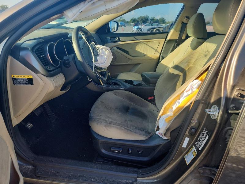 2012 Kia Optima VIN 5XXGM4A77CG047986 COPART salvage auction — FRONT END, Fl - Cert Of Title Slvg Rebuildable, sold $400 on 2026-07-10 (photo 7)