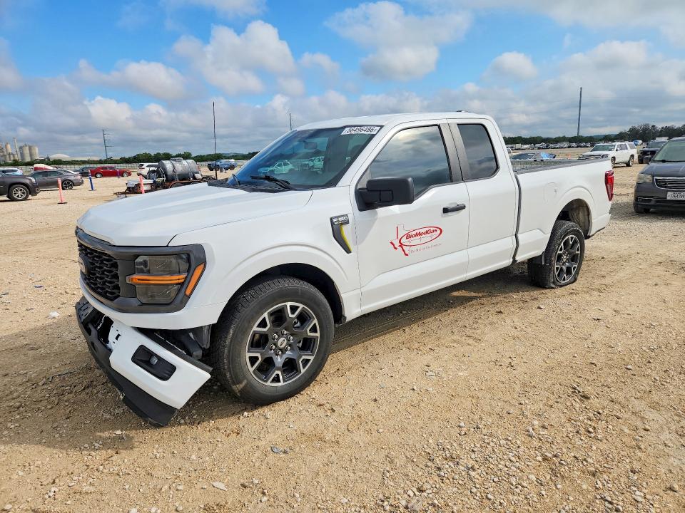 2024 Ford F-150 VIN 1FTEX2KPXRKF27052 COPART salvage auction — FRONT END, Tx - Certificate Of Title, sold $11,900 on 2026-07-30 (photo 1)