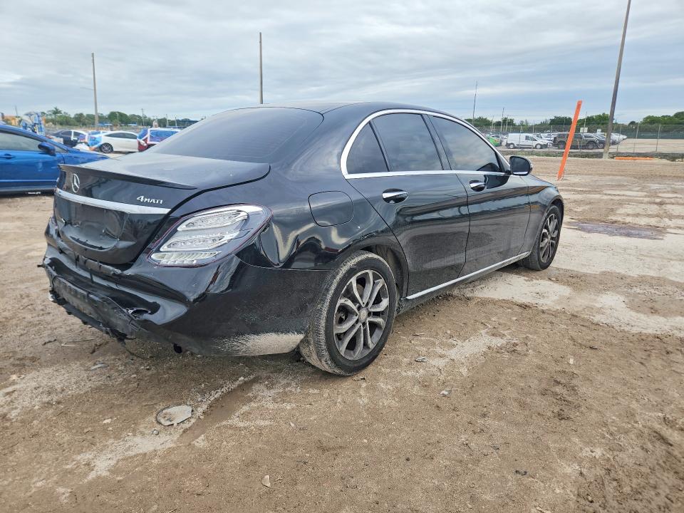 2016 Mercedes-benz C-klasse VIN WDDWF4KB8GR172321 COPART salvage auction — REAR END, Fl - Cert Of Title Slvg Rebuildable, sold $2,650 on 2026-07-14 (photo 3)