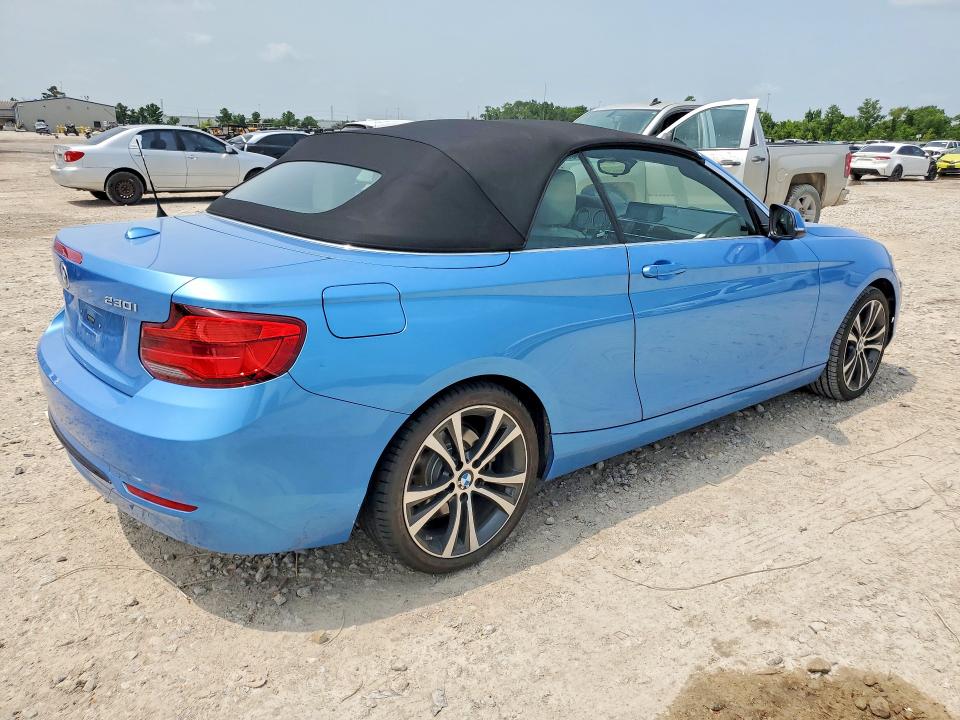 2018 BMW 2er VIN WBA2M7C55JVA97648 COPART salvage auction — WATER/FLOOD, Tx - Salvage Title-Flood Damage, sold $7,200 on 2026-07-14 (photo 3)