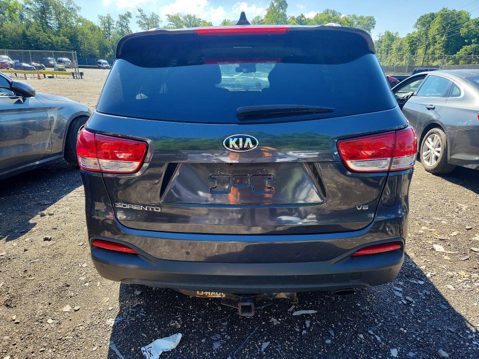 2016 Kia Sorento VIN 5XYPGDA56GG174767 COPART salvage auction — VANDALISM, MD - CERT OF SALVAGE > 75% DAMAGE, sold $1,800 on 2026-07-28 (photo 6)
