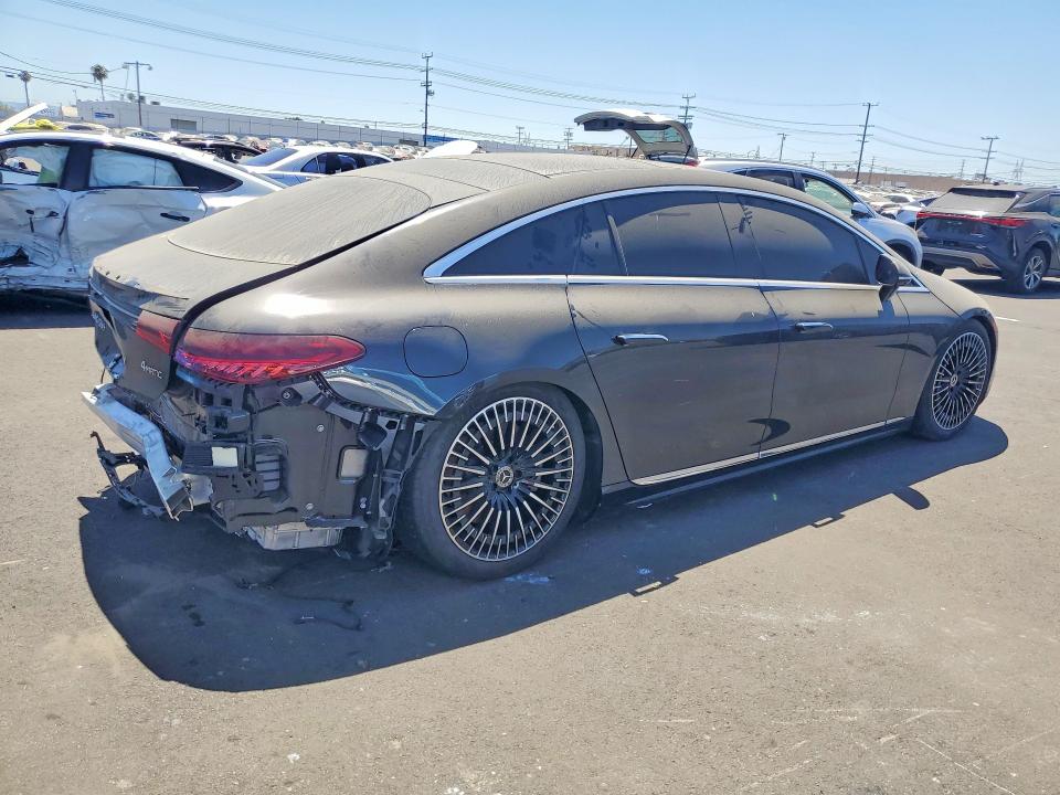 2024 Mercedes-benz Eqs VIN W1KCG4EB1RA046105 COPART salvage auction — REAR END, Ca - Salvage Certificate, sold $25,750 on 2026-07-20 (photo 3)