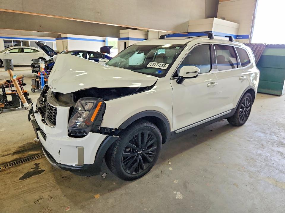 2022 Kia Telluride VIN 5XYP54HC6NG281406 COPART salvage auction — FRONT END, Va - Cert Of Title - Salvage, sold $5,200 on 2026-07-10 (photo 1)